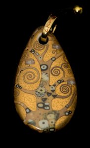 Gustav Klimt pendants : The tree of life