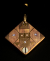Klimt pendant : Stoclet Frise, (back of the jewel)