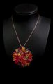 Klimt pendant : Flower Garden (Fall) (detail 1)