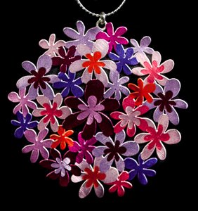 Gustav Klimt pendant : Flower Garden (spring)