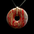 Klimt pendant : The medicine (Hygieia), (back of the jewel)