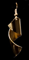 Boucles d'oreilles Man Ray : Lampshade (gold) (détail))
