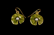 Claude Monet earrings : Nympheas, (detail)