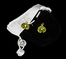 Claude Monet earrings : Nympheas, (detail)