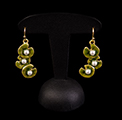 Claude Monet earrings : Nympheas n°2, (detail)