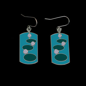 Claude Monet earrings : Nympheas (turquoise)