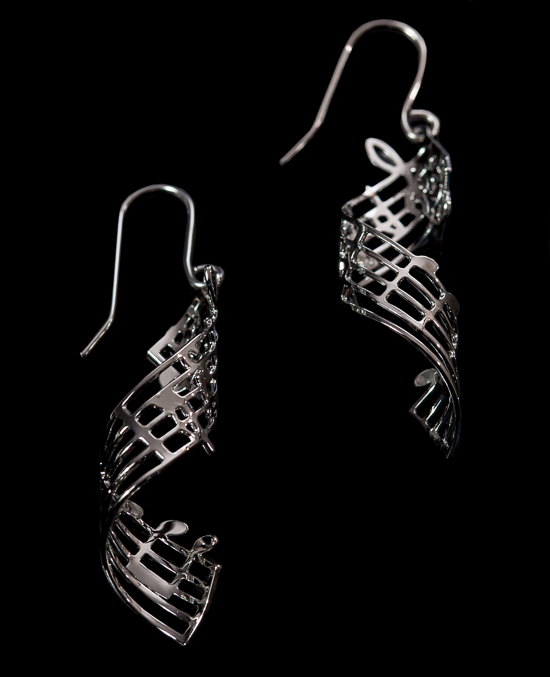 Mozart earrings : Magic Flute