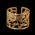 Tiffany bracelet cuff : Dragonflies (gold finish) (detail 1)