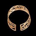 Tiffany bracelet cuff : Dragonflies (gold finish) (detail 2)