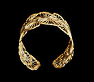 Tiffany bracelet cuff : Ginkgo (gold finish) (detail 1)