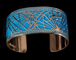 Bracelet manchette Tiffany : Art nouveau