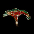 Broche Pendentif Tiffany : Fleur de pavot (dtail)