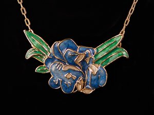 Van Gogh necklace : Irises