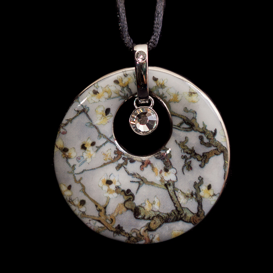 Van Gogh pendant : Almond Tree (white)