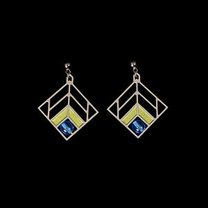 Frank Lloyd Wright earrings : Chevron Design