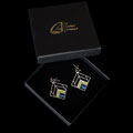 Frank Lloyd Wright earrings : Chevron Design (gift box)