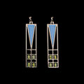 Boucles d'oreilles Frank Lloyd Wright : Light Screen Stained Glass