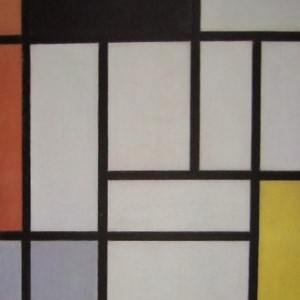 Piet Mondrian - Quadrichomie sur Arches : Composition