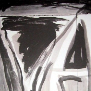 Bram VAN VELDE - Affiche d'art : Composition en noir