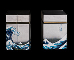 Hokusai set of 2 Tea boxes, The Great Wave of Kanagawa
