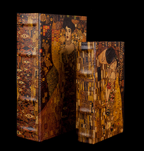 Set of 2 boxes Gustav Klimt : Adele Bloch & The kiss