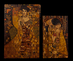 Set de 2 cajas Gustav Klimt : Adèle Bloch & El beso, detalle n°2
