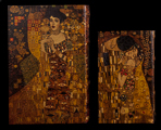 Set of 2 Gustav Klimt boxes : Adele Bloch & The kiss, detail n°3