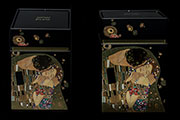 Duo boîtes à thé Gustav Klimt, Le baiser