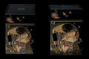 Set de 2 Cajas a té Gustav Klimt : El beso