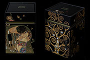 Duo boîtes à thé Gustav Klimt, L'arbre de vie & Le baiser