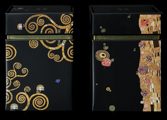 Gustav Klimt set of 2 Tea boxes, The tree of life & The kiss