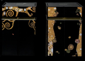 Set de 2 Scatole a tè Gustav Klimt, L'albero della vita & Il bacio