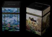 Set de 2 Scatole a t Claude Monet, Nympheas & La casa dell'artista