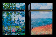 Set de 2 Cajas a té Claude Monet, Nympheas & Camino en los campos de trigo