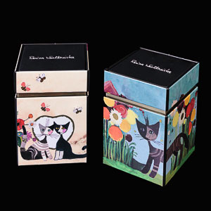 Rosina Wachtmeister set of 2 Tea boxes : Almond Branches in Bloom, Starry night