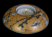 Porta-candela Van Gogh, Ramo di mandorlo (oro) (in porcellana)
