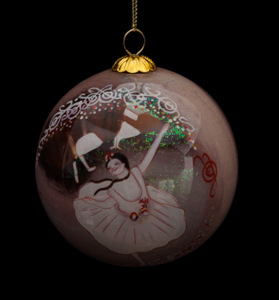 Edgar Degas Glass ball christmas ornament, Danseuse