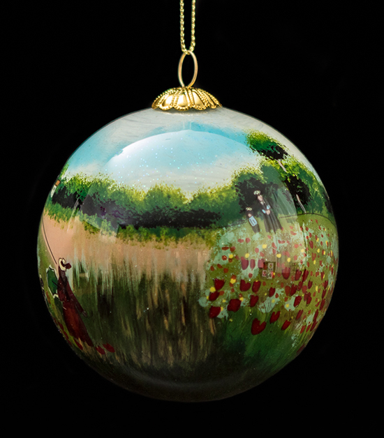 Boule de Noël Claude Monet, Coquelicots