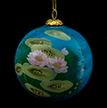 Claude Monet Glass ball christmas ornament, Nympheas (day)