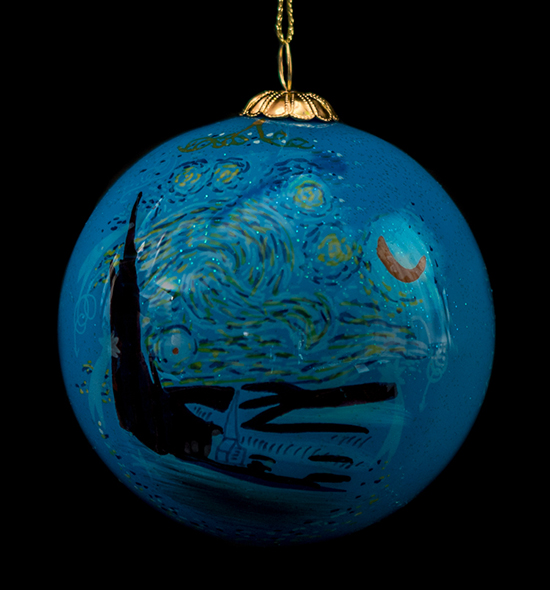 Boule de Noël Vincent Van Gogh, La nuit étoilée