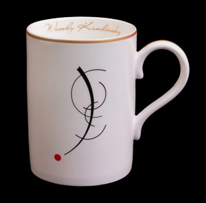 Kandinsky mug : Free curve to the point