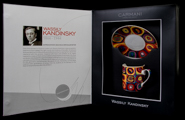 Caja de presentación Taza de café Kandinsky, Cuadrados con Círculos Concéntricos
