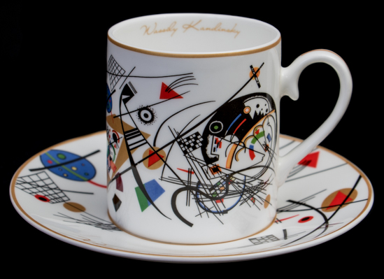 Tasse à café Kandinsky, Transverse line, (Carmani)