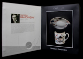 Kandinsky coffee cup and saucer presentation box : Transverse line