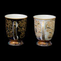 Duo de mugs Gustav Klimt, L'arbre de vie (boîte coeur)