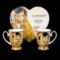 Boîte coeur duo de mugs Gustav Klimt, Le baiser (boîte coeur)