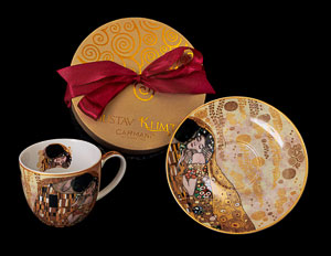 Gustav Klimt Porcelain cup : The kiss