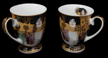 Gustav Klimt Set of 2 porcelain mugs, Judith