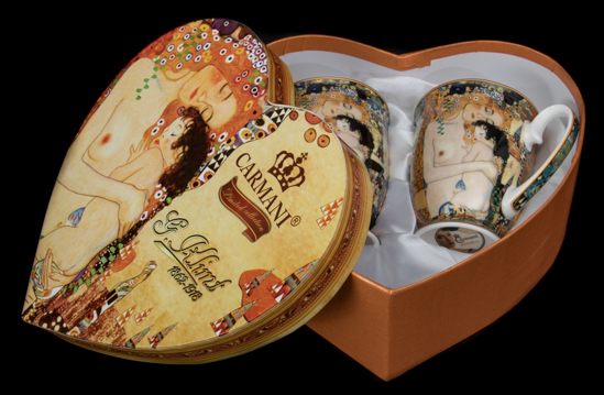 Duo de Mugs bote coeur Gustav Klimt, La maternit