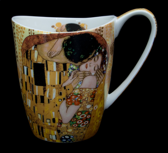 Gustav Klimt Porcelain mug, The kiss (Carmani)